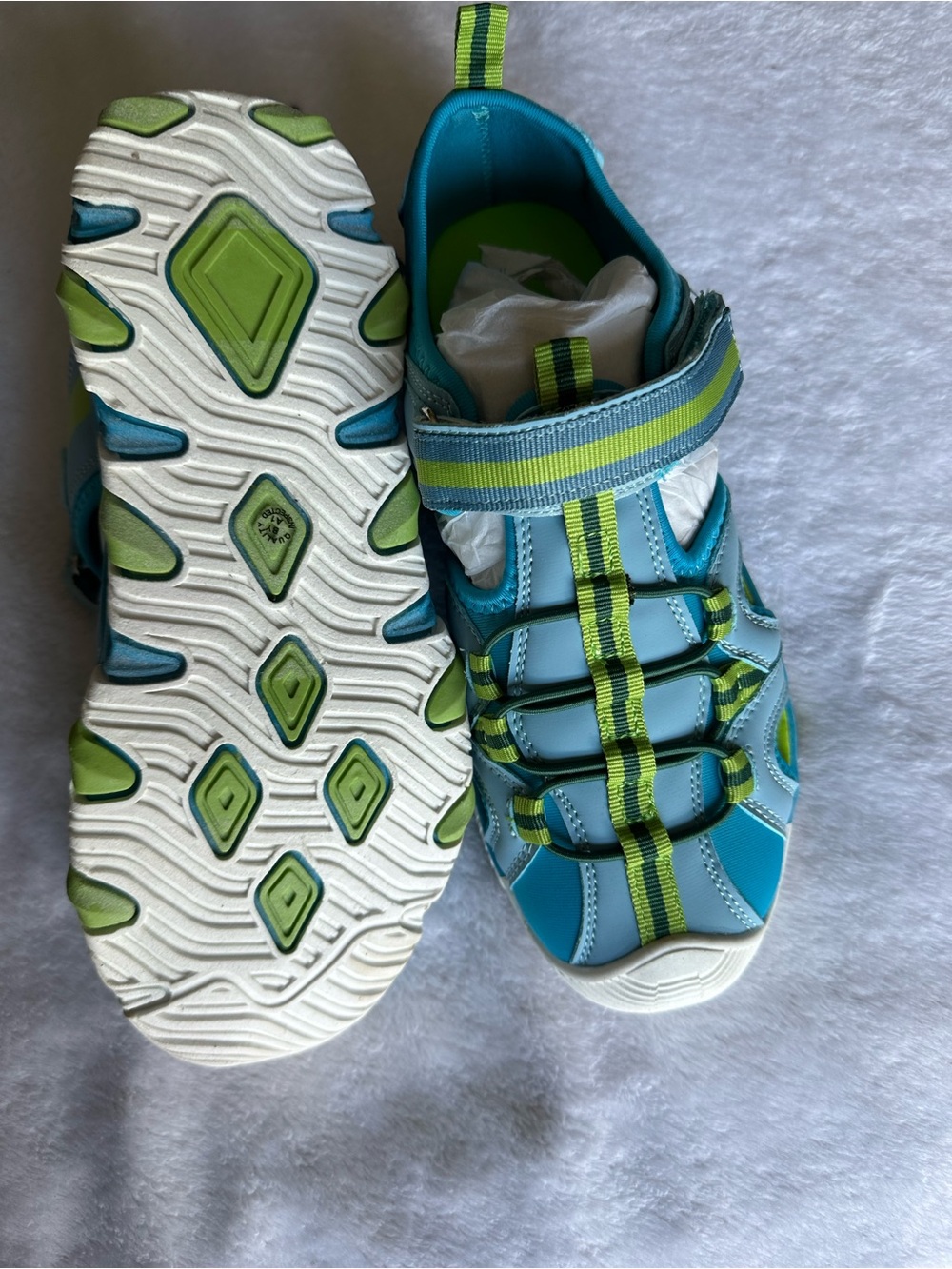 jcpenney Kids Aqua Sport Sandals - Teal & Lime
